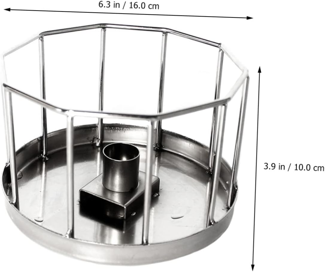 BESPORTBLE Reptile Water Feeder Dish Automatic Drinking Bowl for Bearded Dragons Lizards and Turtles Stainless Steel Resistant Easy to Clean Small