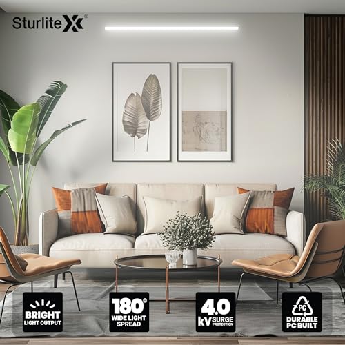 Image of Sturlite Nexon 40 Watt LED Batten| 6500K Cool White Color Temperature Tube light| Sleek Elegant Design With CRI Tech| LM-80 Tested, 4300 Lumens| 25000 Hrs Rated Life - (Pack of 4)