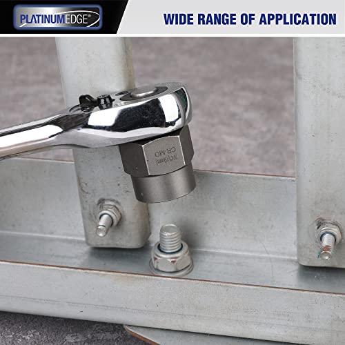 Platinumedge Impact Bolt & Nut Remover Set,13 Pieces Bolt Extractor Tool Set, Easy To Remove The Rusty And Stubborn Sockets, Nuts And Bolts, Chrome-Molybdenum Steel, With Solid Storage Case #TOP6