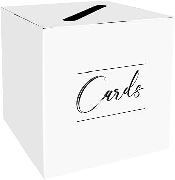 HEIPINIUYE Black Card Box Holder Wedding Card Box Money Box Card Box Holder for Wedding Baby Shower Bridal Shower Birthday Party Favor Table Centerpiece Decoration