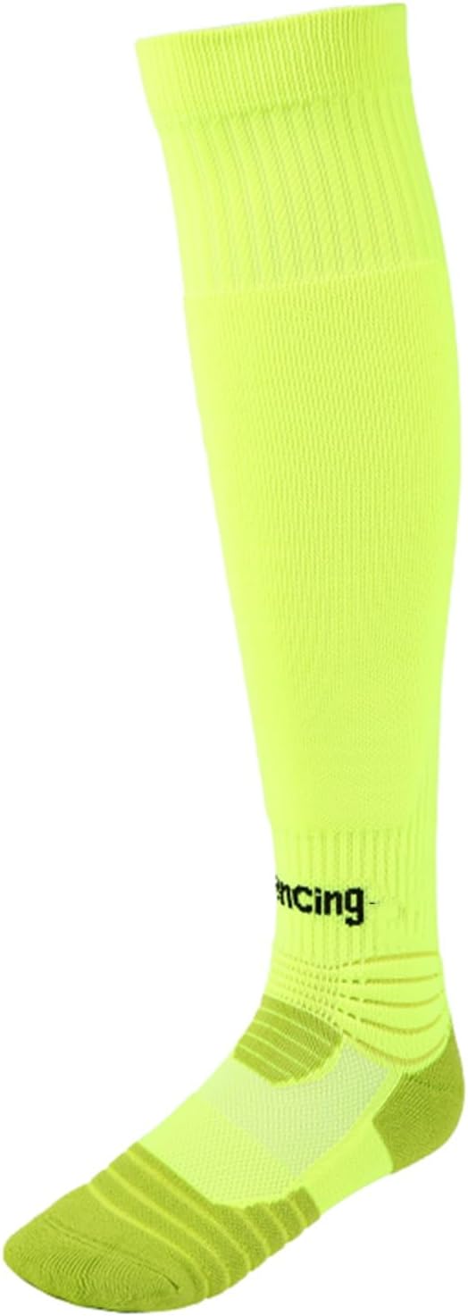 1 Pairs Fencing Socks, Comfortable Support Athletic Stockings, Adult Kids & Youth, Over The Knee, Moisture Wicking, Breathable(Purple,Small)