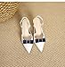 Douqu 2 Pcs Exquisite Simple Women Fashion Black Navy Pink Ribbon Bow Wedding Shoe Clips Decoration Charms 2.5 * 7cm (Navy)