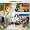 6x6 Post Base for Concrete Heavy Duty Galvanized Post Anchor Base Adjustable Wood Post Bracket Kit with 1 Standoff for Deck Patio/Gazebo/Pergola with Accessories 6Pcs