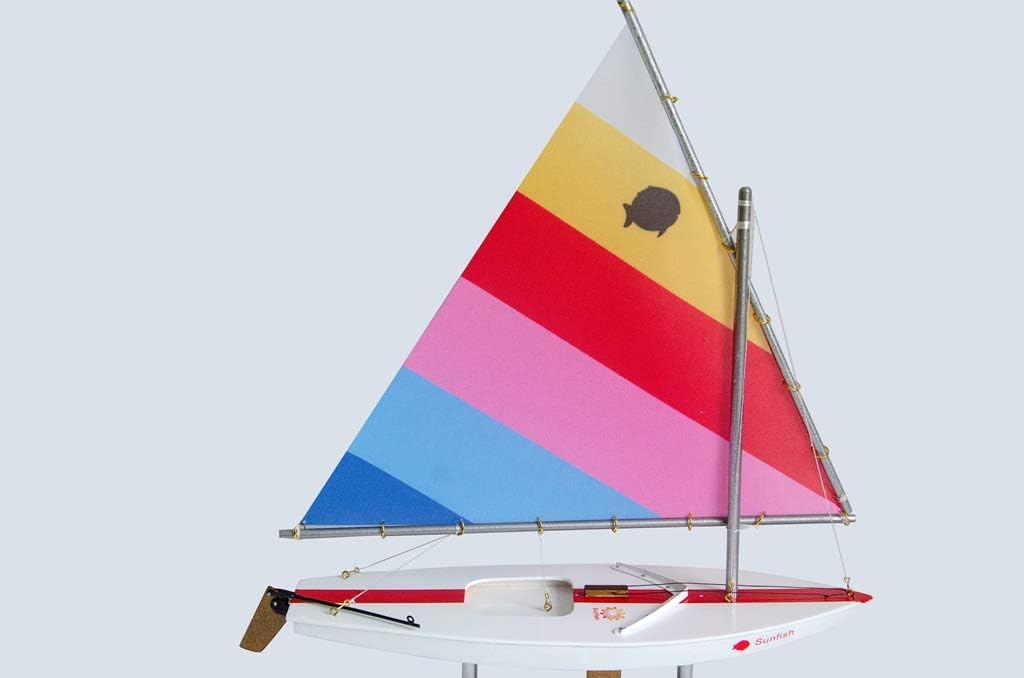 LK Wooden MaiTai Sunfish Model Sailboat Decoration 16"-8