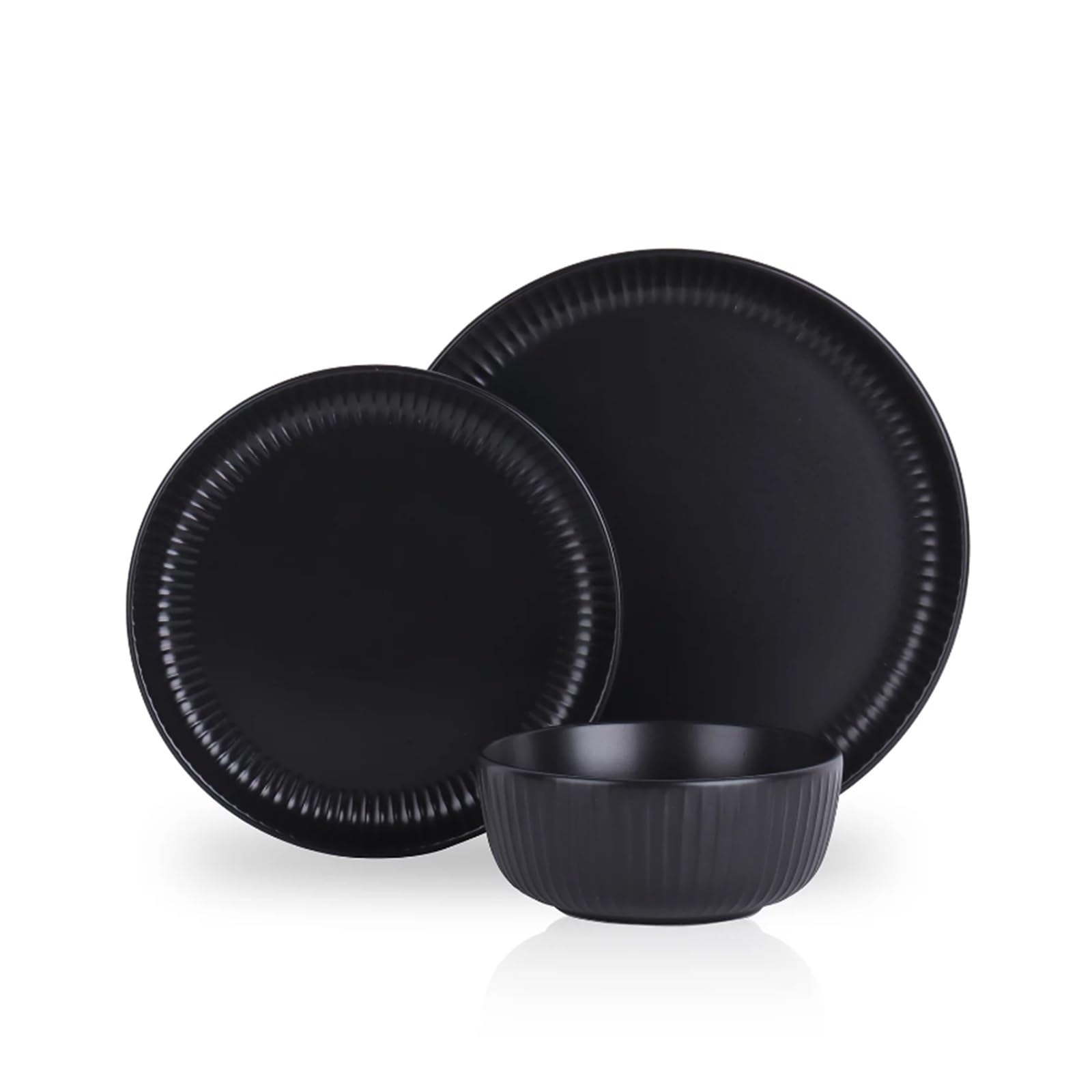 Service de vaisselle de table haut de gamme avec plats et assiettes élégantes pour le dîner