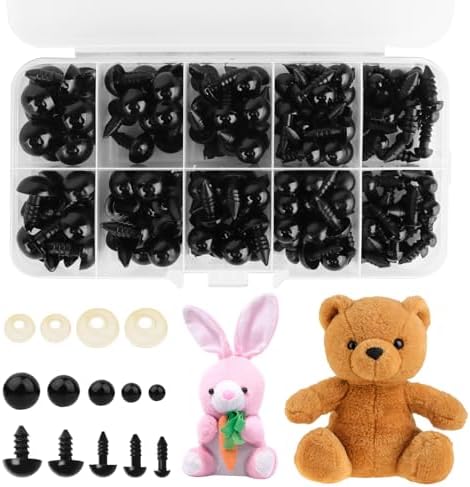 Lot De 100 Yeux En Plastique Noir Pour Marionnettes, Poupées, Artisanat