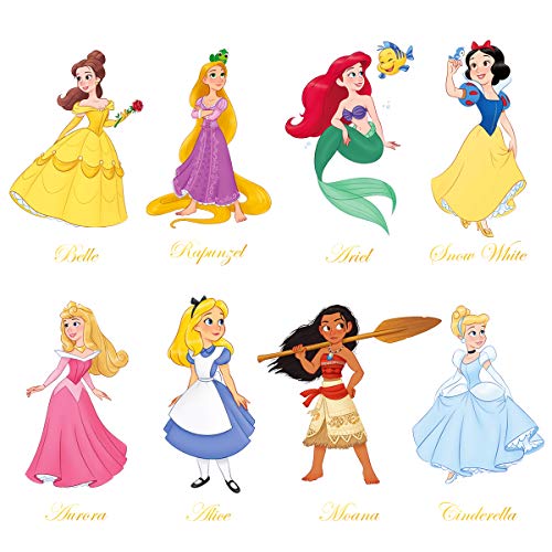 decalmile Pegatinas de Pared Princesa Vinilos Decorativos Sirena Ariel