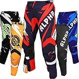 ALPHA CYCLE GEAR Racing Pants (Red, Waist 34)