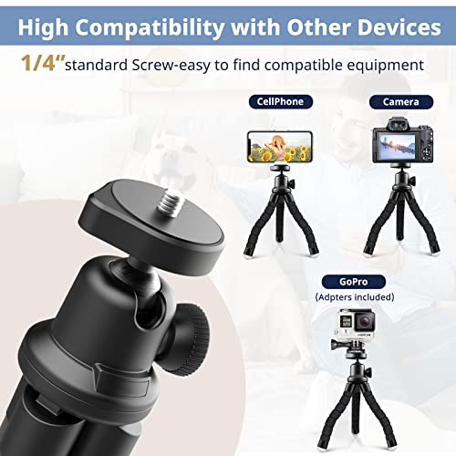 Eicaus Portable And Flexible Phone Tripod Stand For Cellphones, Compact Mini Tripod With Remote For Video Recording, Vlogging And Travel Photography #TOP3