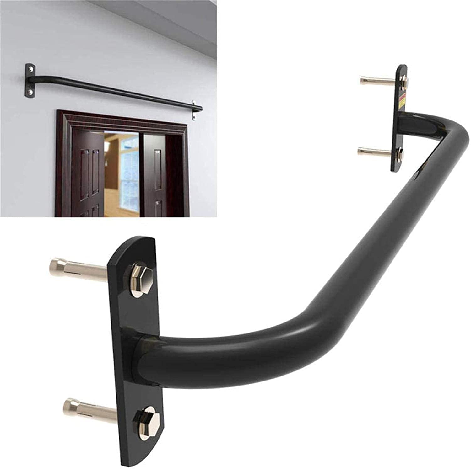 QUSYZD Pull Up Bar Home Gym Equipment Wall Mount Household Pull-Ups Door Frame Wall Horizontal Bar Home Gym Equipment Core Strength Training Device,100Cm,