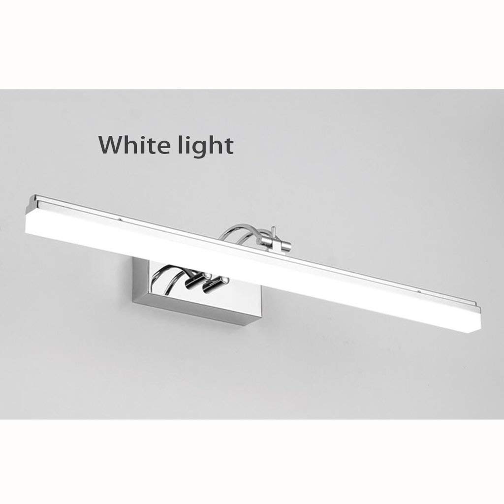 Lampy Lustrzane Kąpielowe Podświetlenie Led Energy-Saving Lureflektor Led Łazienka Lululampa Makijaż Światła Prosta Nowoczesna Anti-Fog Light Light Wall Lighting/White/39Cm/9W