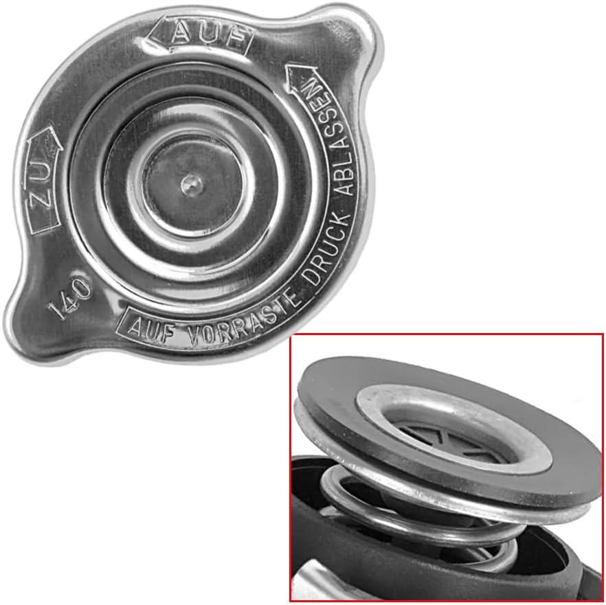 1245000406 Expansion Tank Radiator Cap Cover Compatible with Mercedes-Benz 190D 190E 260E 300SD 300SE 300SL 300TD 350SDL 400E 500E 500SEL 560SL 600SEC C220 E300 S320 SL320 SLK230