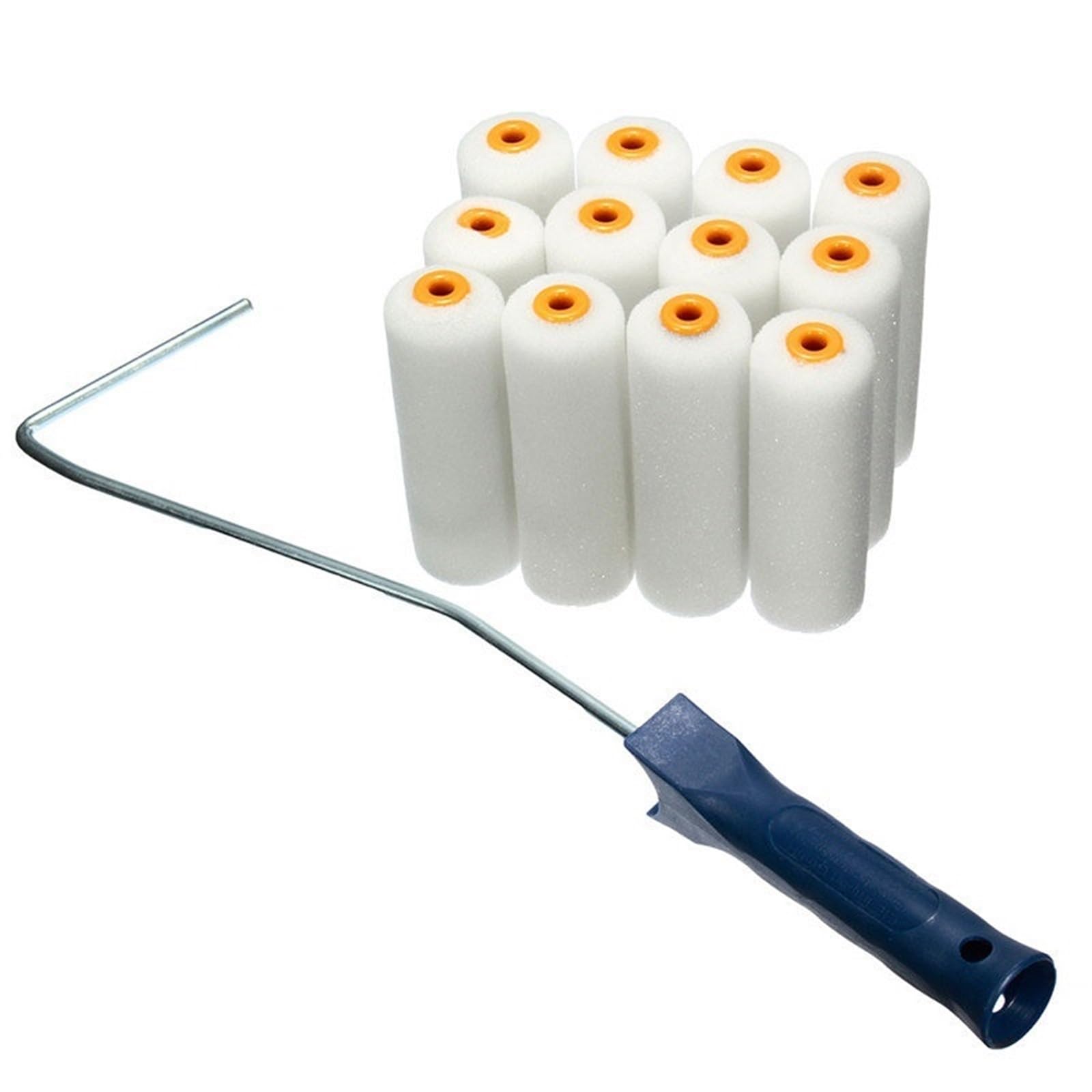 Rouleaux De Peinture 13 pièces/ensemble 100mm rouleau de peinture brosse poignée peinture rouleau en mousse couvre outil lisse réparation de la maison mur décoration peinture ensemble d'outils Kit De