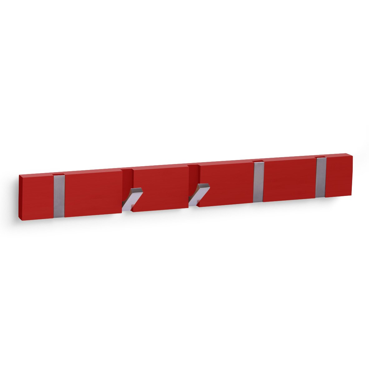 LOVE IT STORE IT Stand Appendiabiti con Ruote - Regolabile in Altezza - In Metallo Cromato e Bianco, 84x44x 110-165 cm