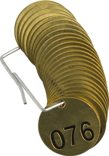 Étiquettes de valve en laiton numérotées 176-200 pour marquage de tuyau