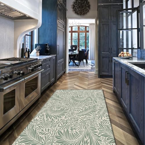Tapis doux de salon style botanique avec finitions soignées 90x150cm - 2