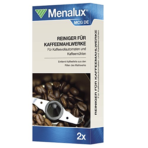 Menalux MCG DE Mahlwerkreiniger 2 Reinigungen für Kaffeevollautomaten und Kaffeemühlen