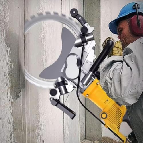 pealiritansemen Sierra De Anillo para Hormigón, Cortadora De Hormigón Portátil, Refrigerada por Agua, Profundidad De Corte De 29 cm/39 cm, para Trabajos Profesionales De Albañilería 29cm