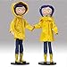 QWYU 20cm 1pc Coraline con Impermeabile Giallo Action Figure Toy Doll per La Decorazione del Regalo di Compleanno dei Bambini di Natale
