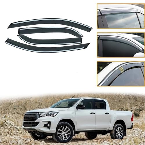 Déflecteurs de vent auto Toyota Hilux pare-brise latérale protection pluie