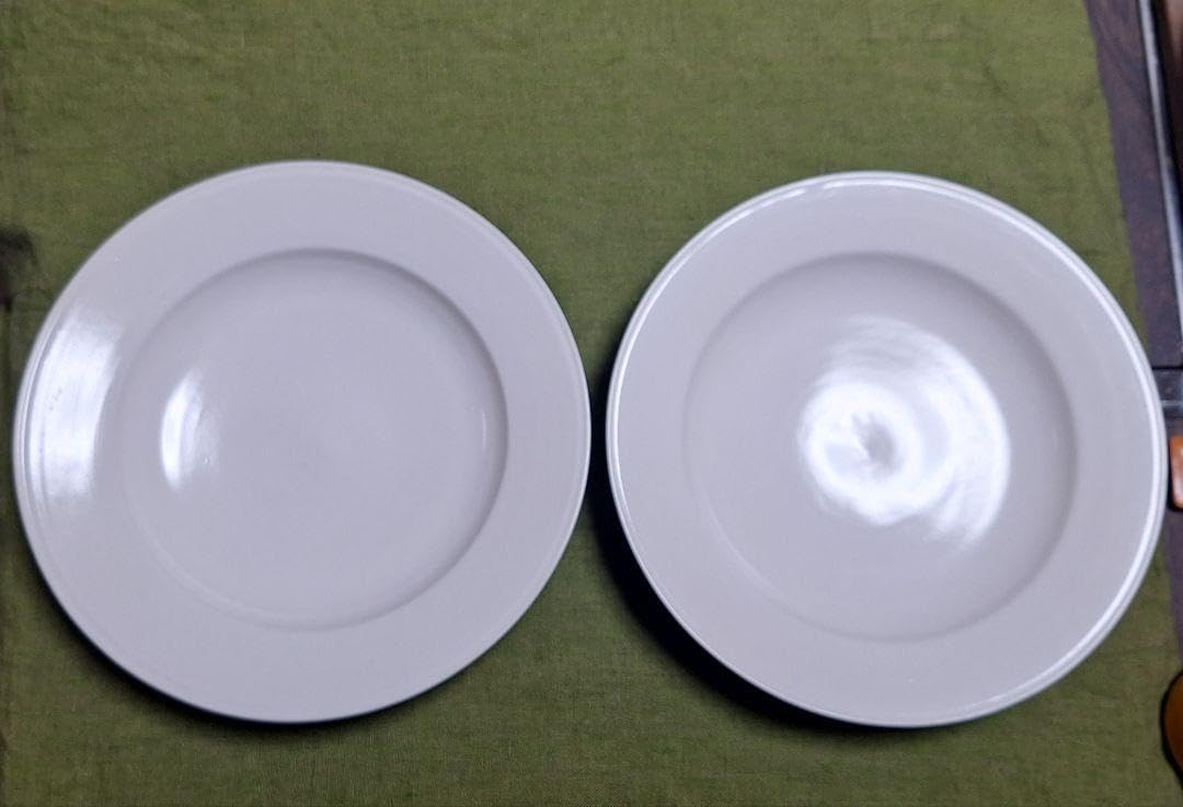 Amazon.co.jp: 岡田直人 リムプレート 2枚セット 約φ23.7cm 食器 