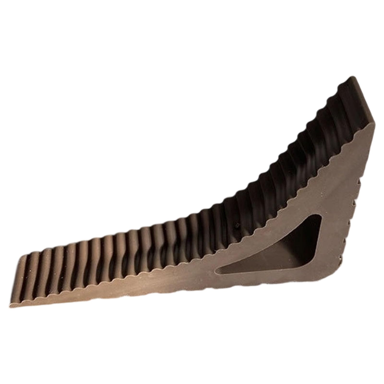 Tertioi Dark Brown Creative Triangle Door Stopper Shock Absorbing Block Wedge Door Stopper Soft Bumper Guard Creative Shape Door Stop