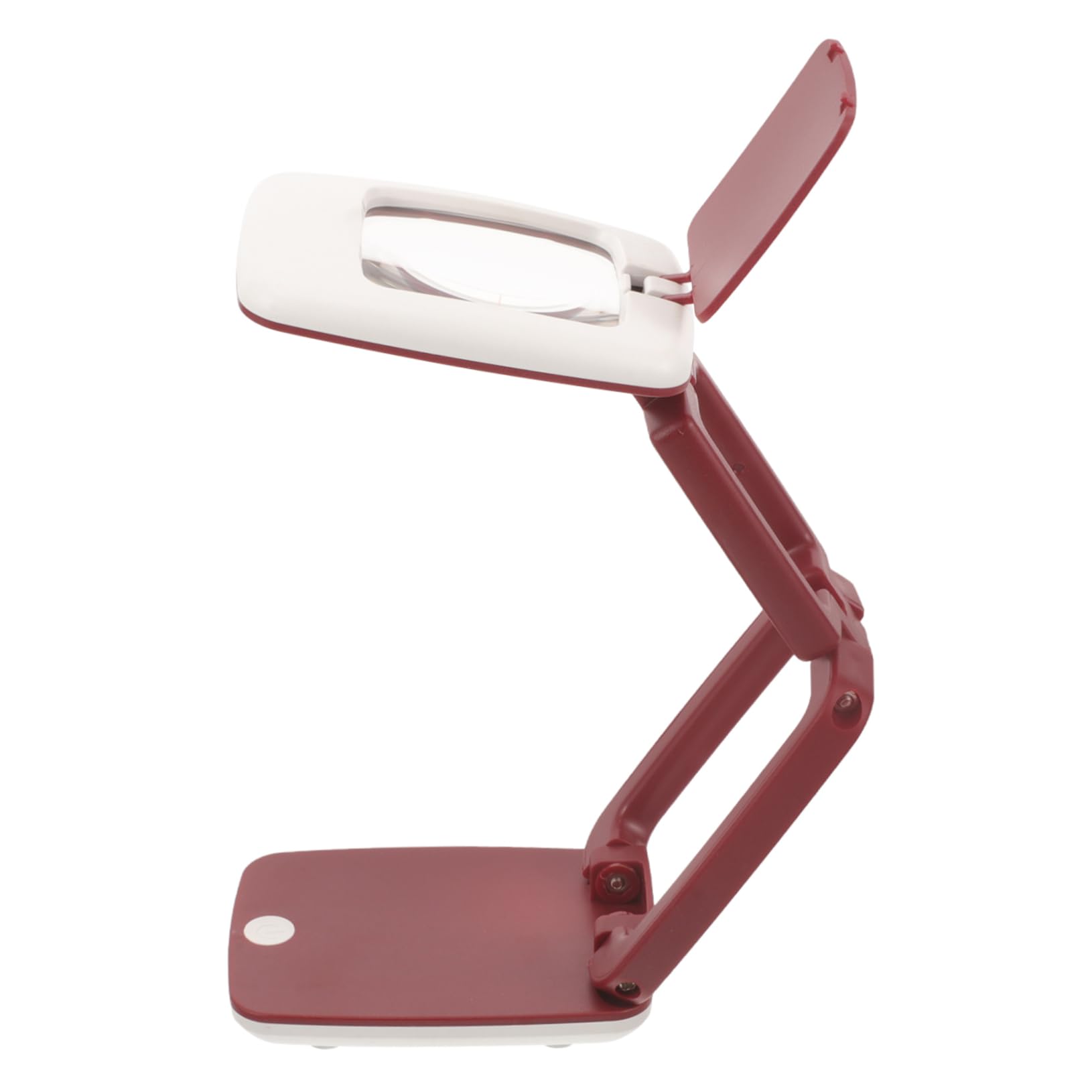 SHERCHPRY Magnifying Lamp with LED Light Desktop Magnifier for Reading Crafting Close Work Lightweight Foldable Handheld Design for Versatile Use for Seniors Hobbyists