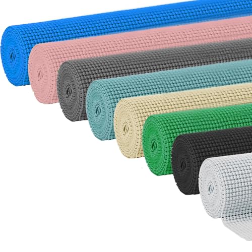Wideskall® Extra Thick Non Adhesive Easy Shelf Non Slip Kitchen Drawer Shelf Grip Liner (Black)