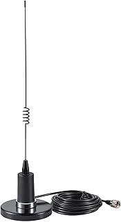 VHF Marine Radio Antenna 156-163MHz Super Strong Magnetic Base Antenna PL259 Connector with 16.5 Feet Low Loss Coaxial Cable for Boat Sailboat Yacht Marine Radio, Eifagur