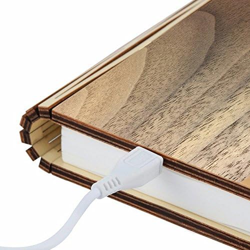 Gingko Smart Book Light (Wooden Finish) (Mini, Walnut)