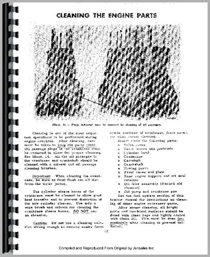 Farmall Super MTA Tractor Service Manual