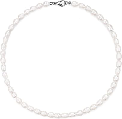 COAI Womens Pearl Necklace Pearl Strand Necklace for Women Men
