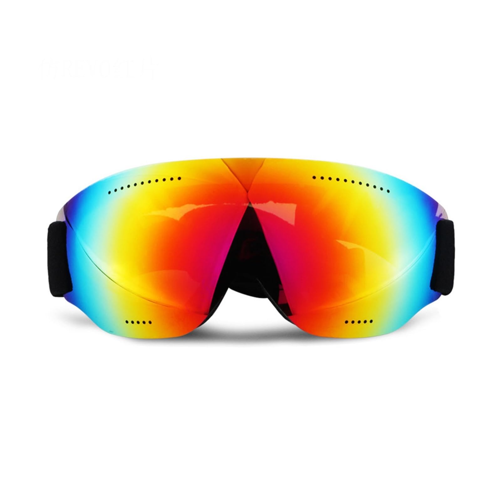 Okulary narciarskie Gogle narciarskie UV400 -Fog Okulary narciarskie Zimowe wiatroszczelne Okulary snowboardowe Soczewki lustrzane Gogle narciarskie Gogle Outdoor (Kolor: Srebrny) (Czerwony)