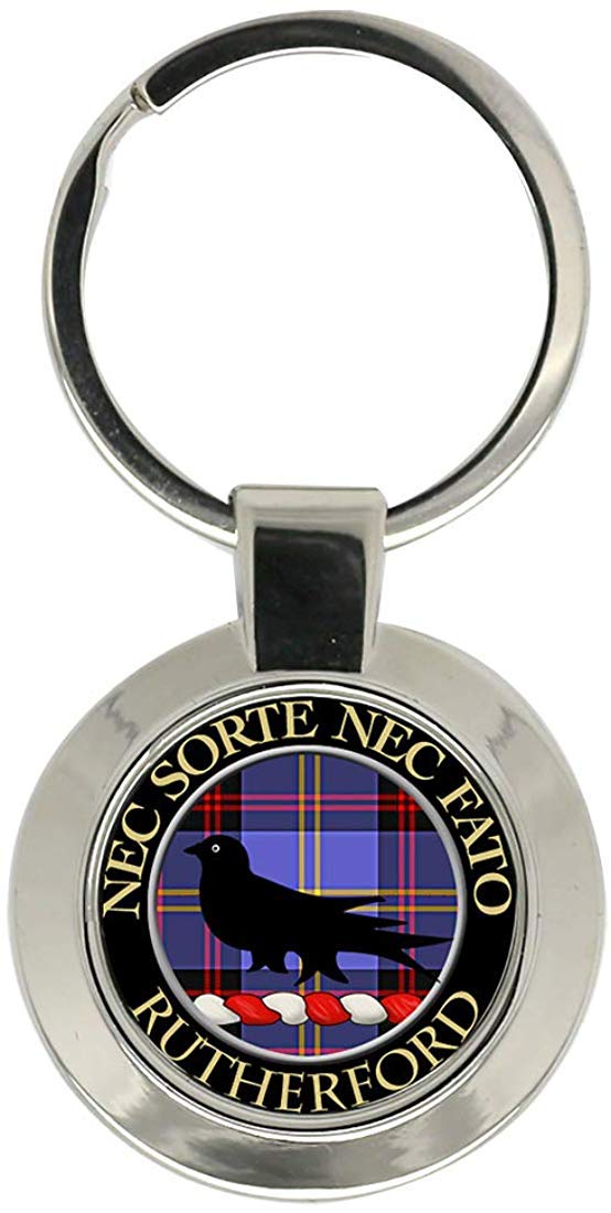 Giftshop Uk Unisex Silver Coloured Metal Rutherford Scottish Clan Key Ring