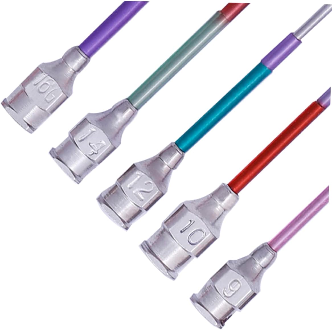 DOITOOL 5pcs Punch Needle Embroidery Kit Sewing Needles Set Open Beaded Bottle for Home Craft