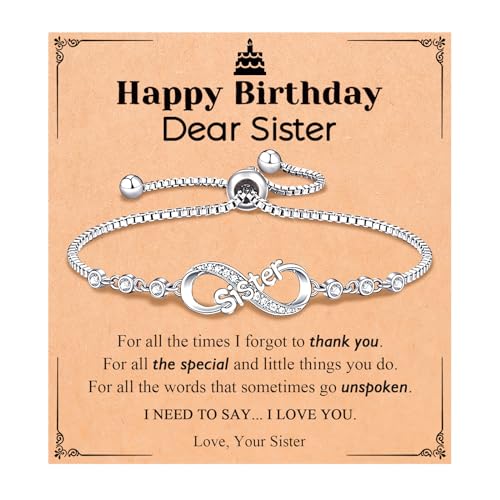 UNGENT THEM Sister Birthday Gifts Cool Happy Bday Adult Presents Bracelet