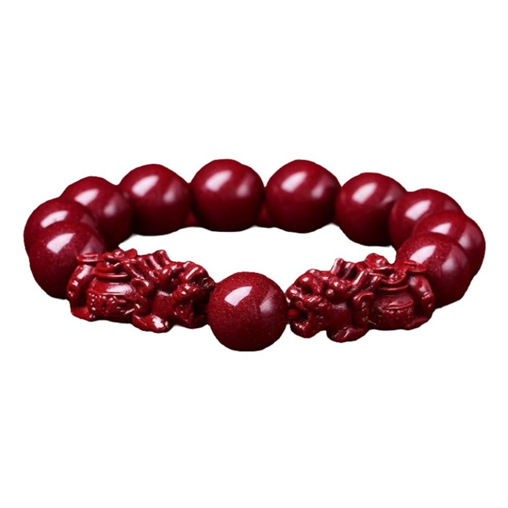 Feng Shui Cinnabar Bracelet for Women Men 10mm Red Bead Pi Xiu Protection Bracelet Jewelry Gifts Attract Wealth Good Luck - Image 7