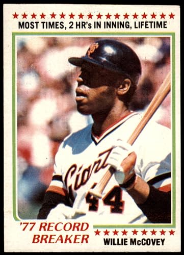 1978 Topps #3 Record Breaker Willie McCovey San Francisco Giants (Baseball Card) EX Giants