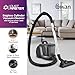 Swan Dustmaster Bagless Cylinder Vacuum Cleaner with HEPA H12 Filter, Motorised 2-in-1 Brush for Carpets & Hard Floors, Retractable 6m Power Cord, Crevice Tool & Brush, Purple and Titanium, SC15840