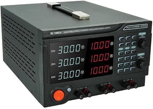Programmable DC Variable Power Supply Adjustable 3 - Channel Bench DC Power Supply 4 Digits Display 10mV 1mA Resolution with RS-232 Interface (Max. 160V 20A)