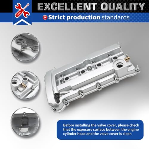 Assembroverse Aluminum Valve Covers with Gasket & Bolts Compatible with Caliber Avenger Compass Patriot 2007-2020 1.8L 2.0L 2.4L 04884760AF 4884760AE by Assembroverse - Used condition - Image 5