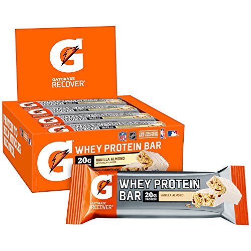 Buy Gatorade Whey Protein Bars, Vanilla Almond, 2.8 oz bars (Pack of 12