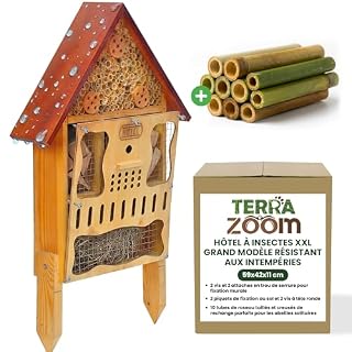 Terra Zoom hôtel à insectes bois 59 x 42 x 11,5 cm