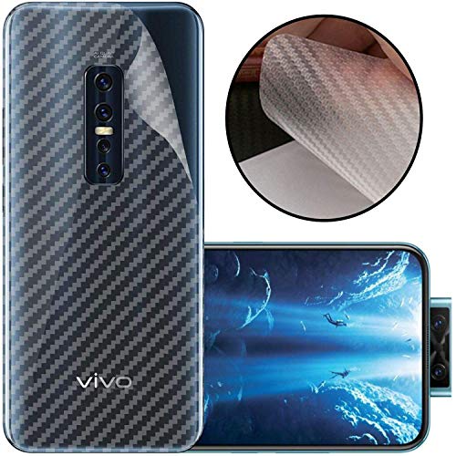 Image of Compatible with Vivo V17 Pro Back Screen Protective Film Carbon Fiber Skin Transparent Screen Guard Sticker