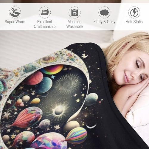 Couverture flannel planète chaude et durable pour canapé abîmé - 6