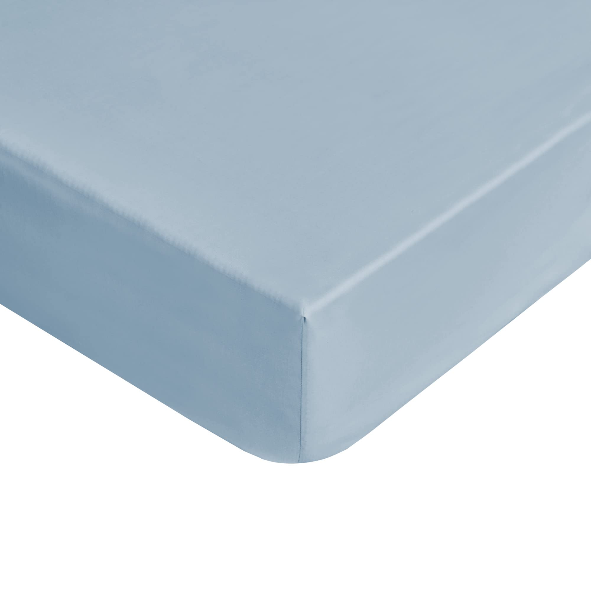 Baldiflex - Completo Letto Una Piazza e Mezza 120x190/200 cm, Lenzuolo sotto con Elastico, Lenzuolo sopra e Federa Cuscino, 100% Cotone Percalle, Celeste