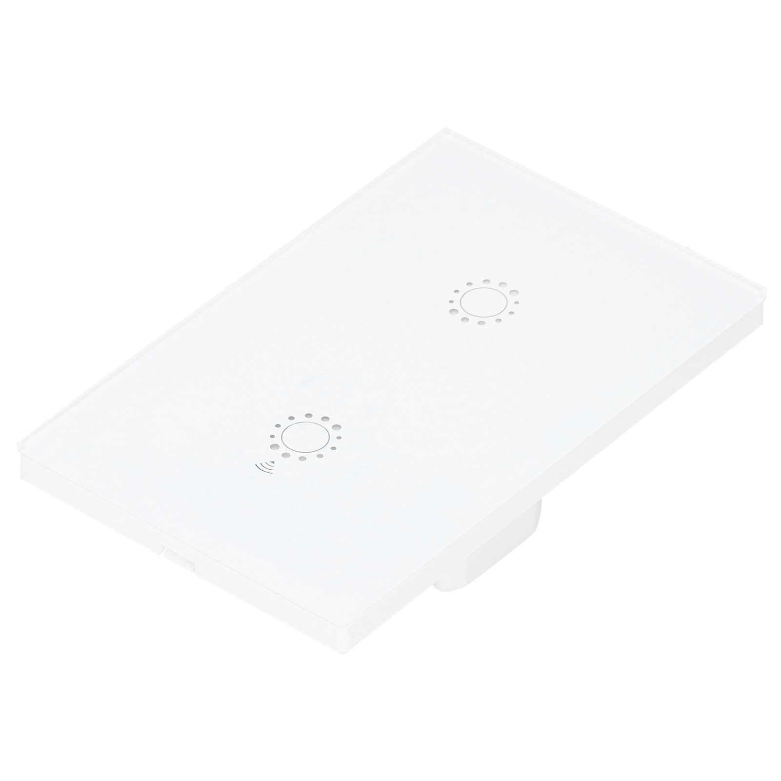 LED inteligentny włącznik światła dotykowy ścienny 2 Gang dla Alexa inteligentna kontrola aplikacji głosowej AC 95-250 V (Baigai Road 2 (2030918))