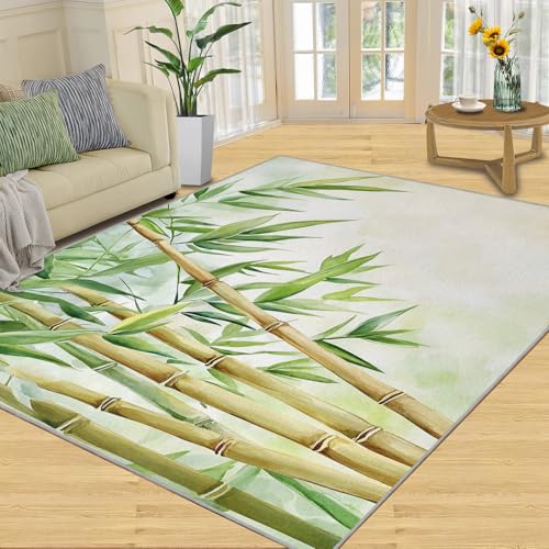 Bamboo Plants Area Rug