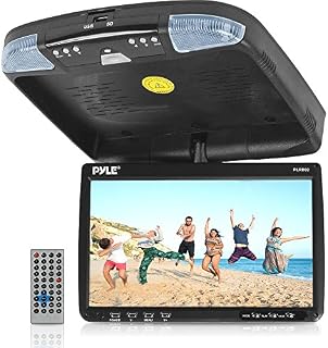 PYLE PLRD92 9-Inch Flip Down Monitor and DVD Player with Wireless FM Modulator/