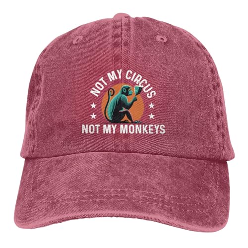 Gorra unisex roja con diseño gráfico miniatura 3